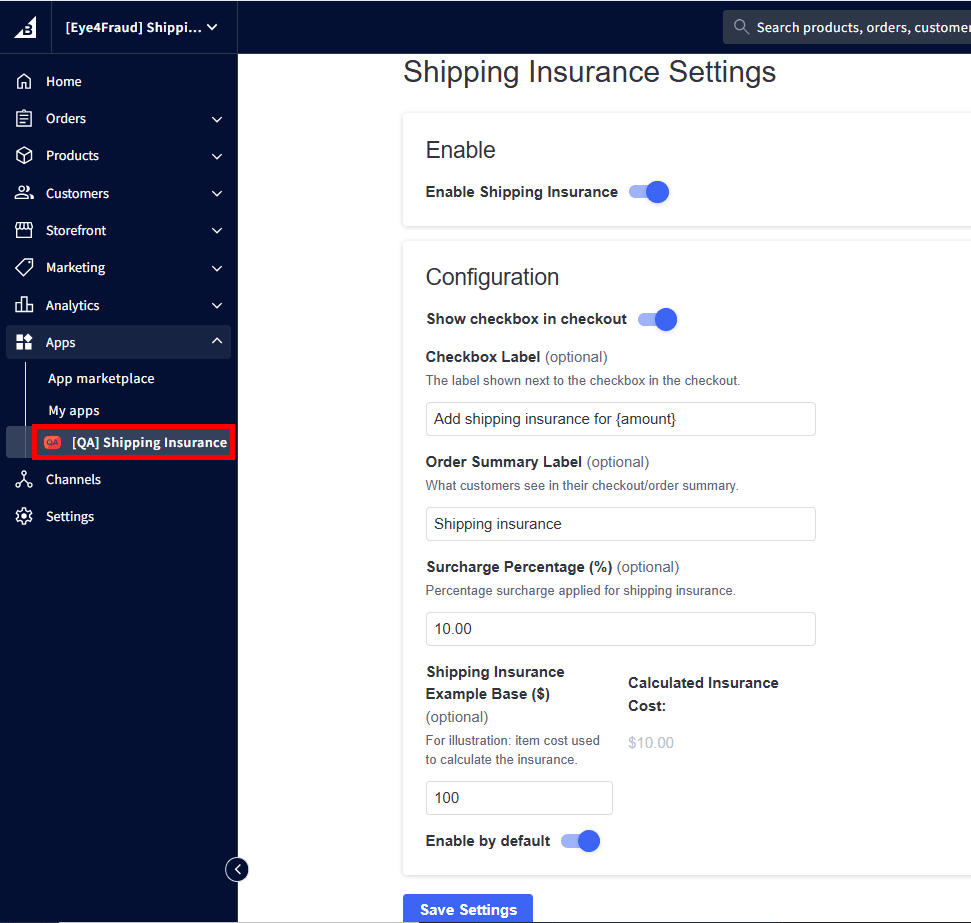 Accessing Settings